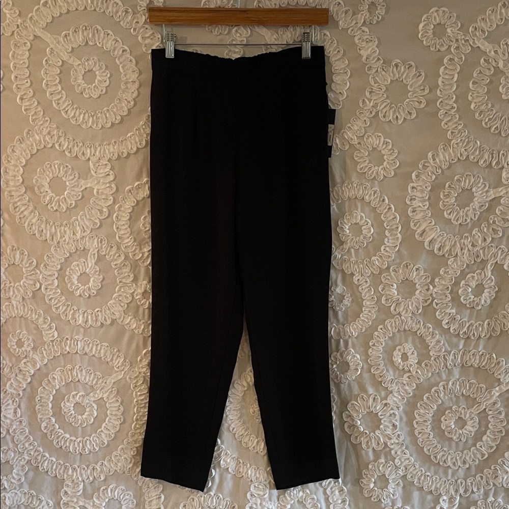 Dex Black Tape Classic Black color Trousers Pockets elastic waist